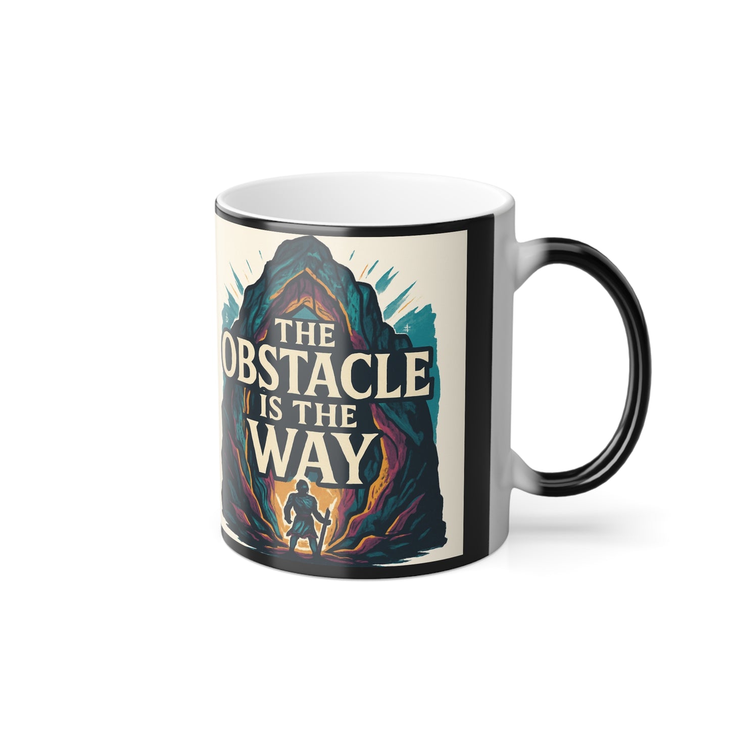 Color-Changing Mug — "The Obstacle Is The Way" Motivational Coffee Cup, 11oz