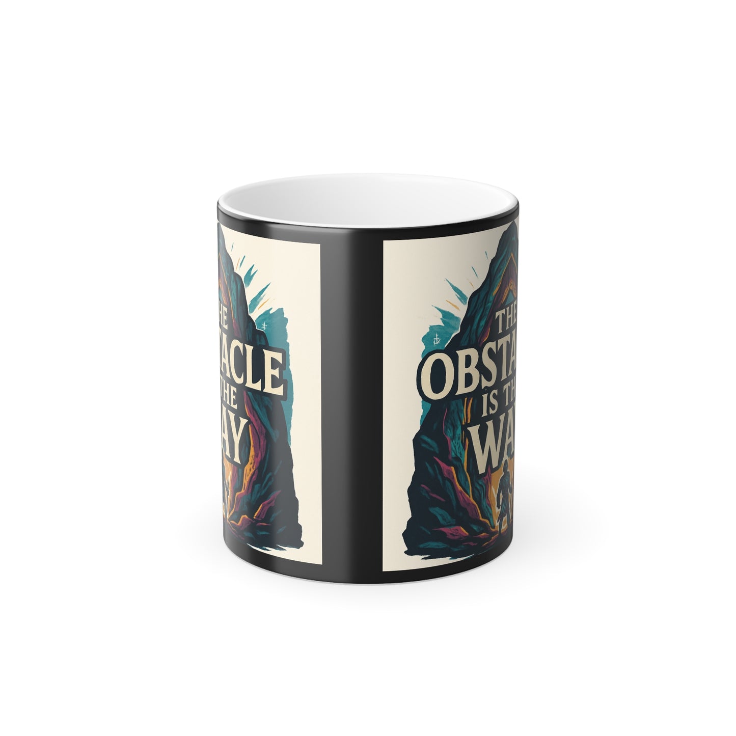 Color-Changing Mug — "The Obstacle Is The Way" Motivational Coffee Cup, 11oz