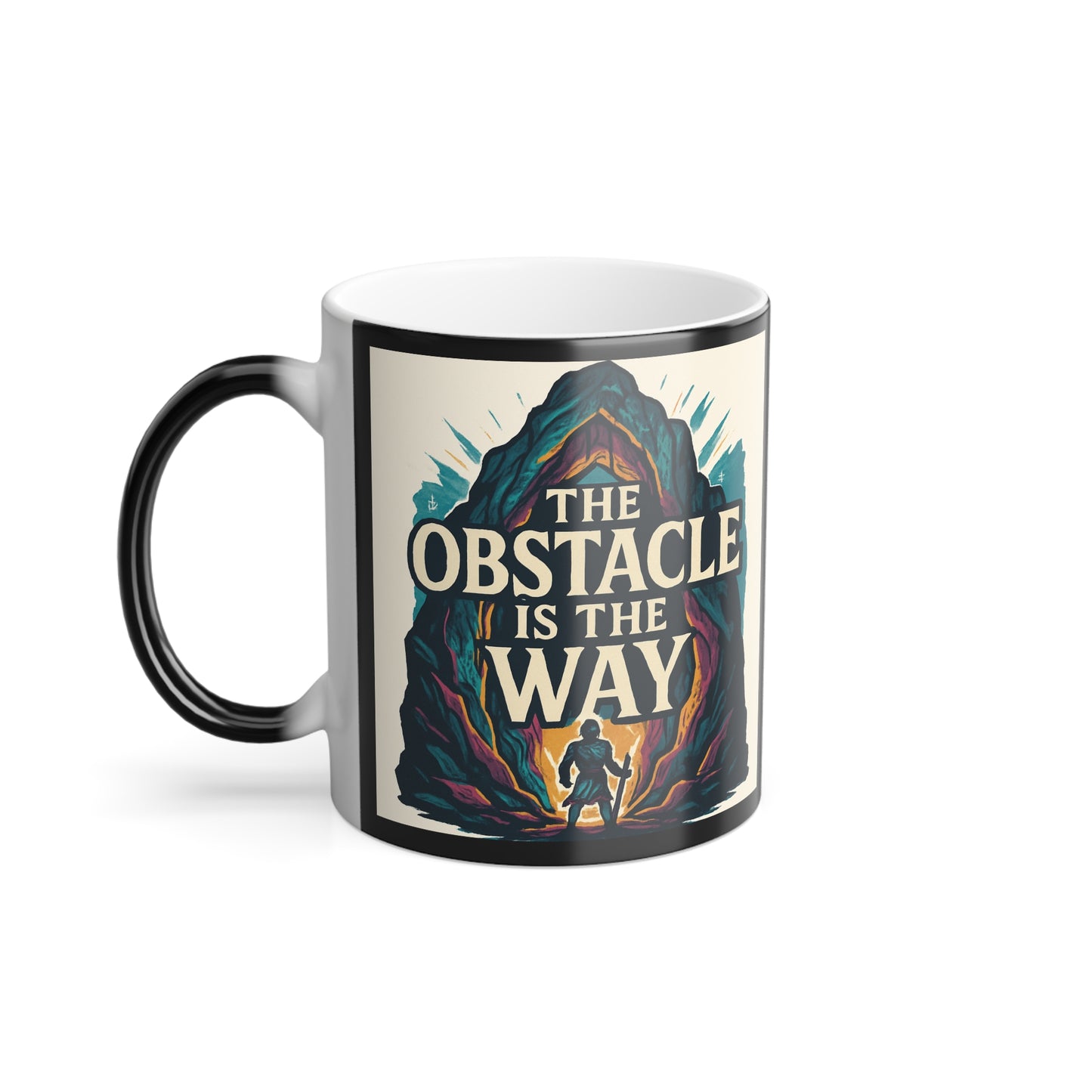 Color-Changing Mug — "The Obstacle Is The Way" Motivational Coffee Cup, 11oz